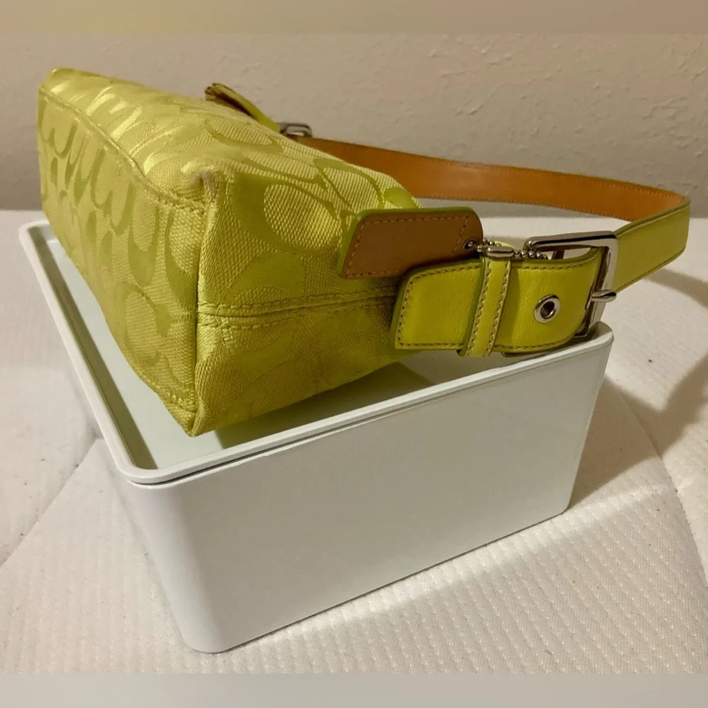 💛COACH🤍6371 Signature Vintage East West Hampton Demi Bag
Baguette Shoulder Bag - Picture 6 of 11